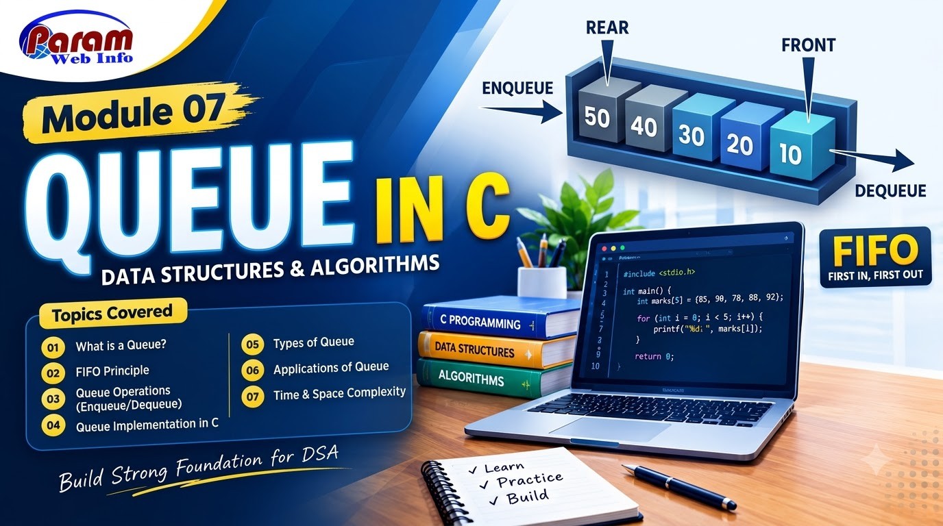 What is Queue in C with Data Structures and Algorithms ?